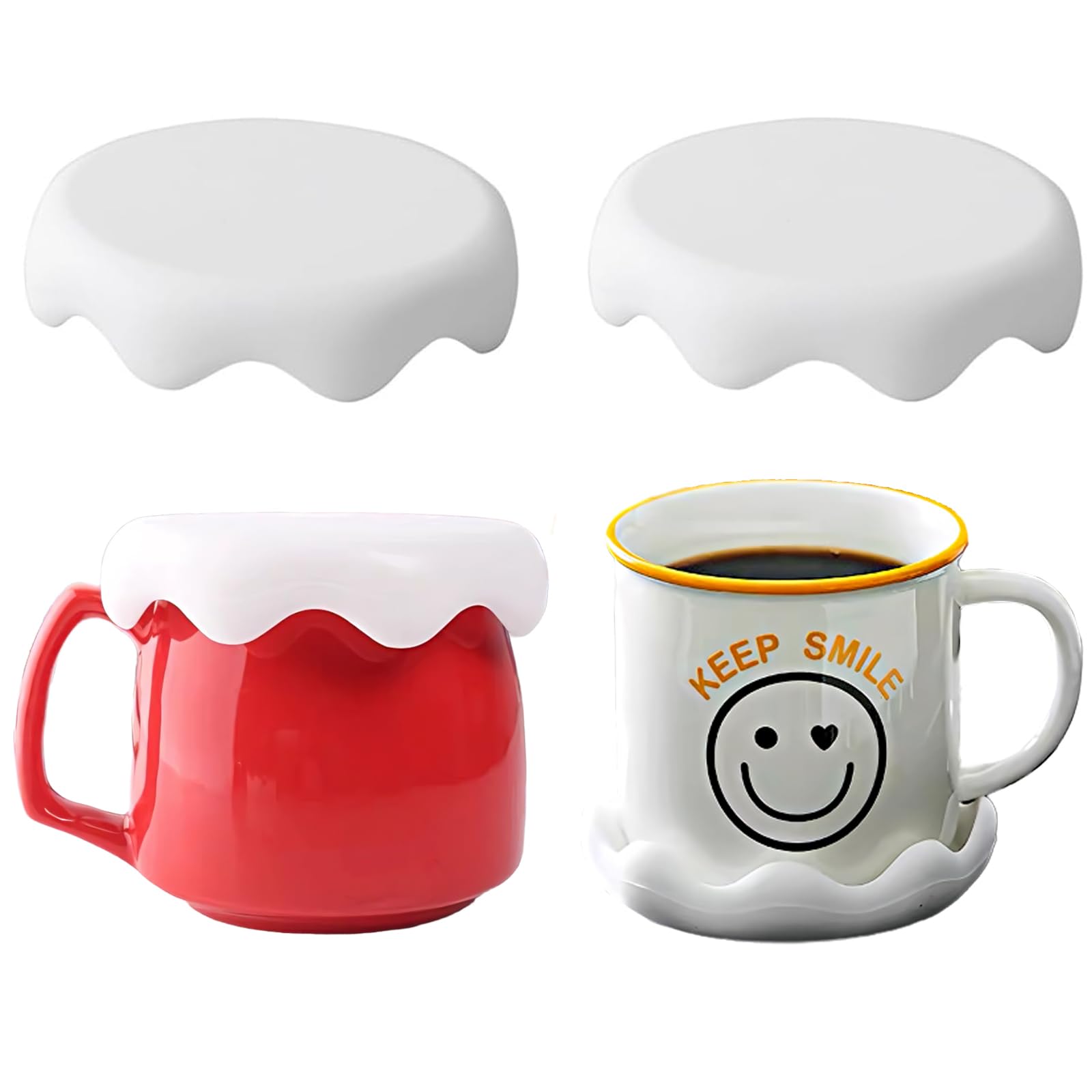 Amazon | TerraShine マグカップカバー 2個 コップ蓋 マグカップ 蓋